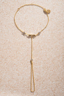 Gold Star and crystal stone detailed 925 sterling silver shahmeran 50
