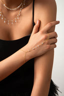 Gold 925 sterling silver shahmeran with sparkling stone detail 51
