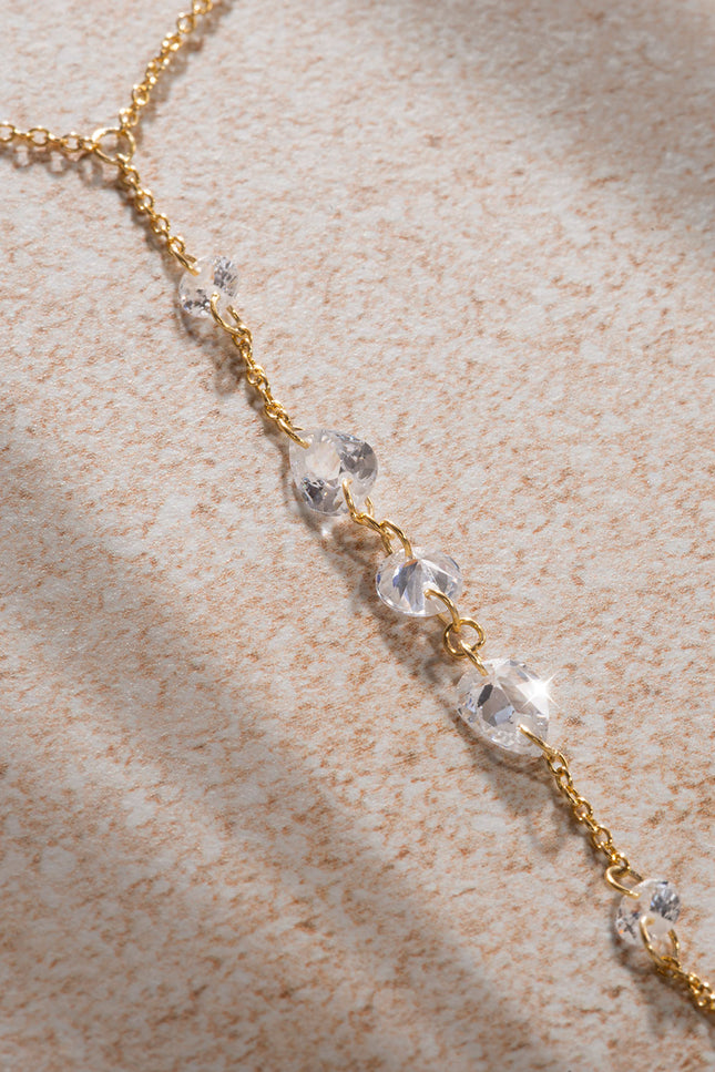 Gold 925 sterling silver shahmeran with sparkling stone detail 51