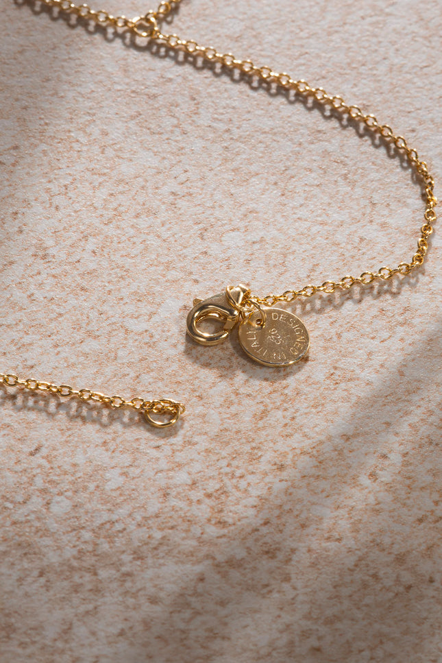Gold 925 sterling silver shahmeran with sparkling stone detail 51