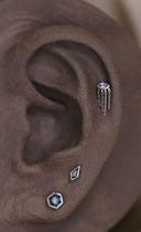 Gold Chain and stone detailed piercing 248