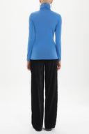 Navy Blue Accessory detail  woven  blouse  19665-B