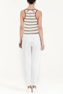 White Cargo pocket  pants 40485