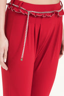 Red Wide cut pants 40534