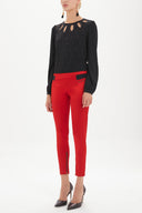 Red Sateen Pants 40588