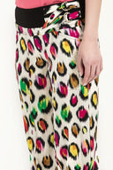 Pars Silk satin wide cut pants 40641