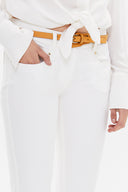 White Cotton pants 40649