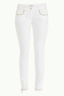 White Crystal embellished Pants 40650