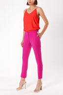 Fuchsia Wide cut pants 40657