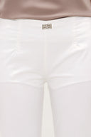 White Slim fit cotton pants 40665