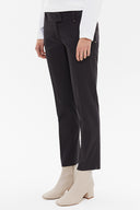 Anthracite Wide cut cotton pants 40672