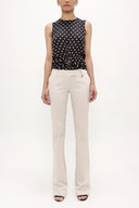 Beige Cotton pants 40677