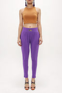 Purple Wide cut pants 40682