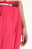 Fuchsia Wide cut cotton pants 40687