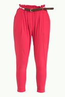 Fuchsia Wide cut cotton pants 40687