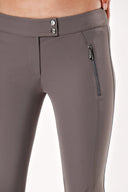 Gray TIGHT CUT CAPRI TROUSERS 40729