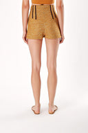 Mustard MINI WOOL SHORTS 40736