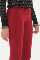 Burgundy Slim fit pants 40748