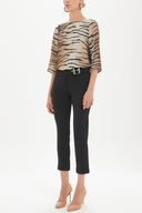 Black Slim fit pedal pushers 40777