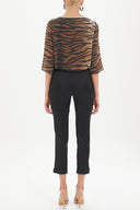 Black Slim fit pedal pushers 40777