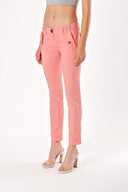 Salmon WAIST 
EYELET 
DETAILED TROUSERS 40848