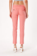 Salmon WAIST 
EYELET 
DETAILED TROUSERS 40848