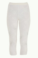 Ecru Laced leggings 40916