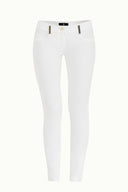 White Slim fit cotton pants 40932
