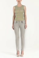 Gray Slim fit cotton pants 40932