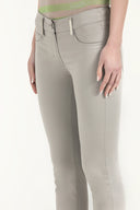 Gray Slim fit cotton pants 40932