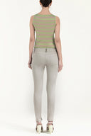 Gray Slim fit cotton pants 40932