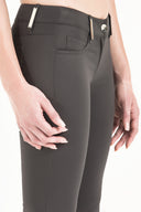 Anthracite Slim fit cotton pants 40932