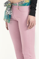 Lilac Slim fit cotton pants 40933