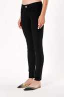 Black Accesory detail straight cut pants 40944