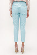 Blue Double colour straight cut pants 41012