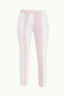 Pink Double colour straight cut pants 41012