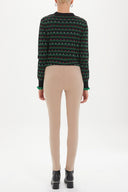 Camel Hair Elastic slim pit pants 41028