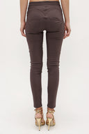 Mink Elastic slim pit pants 41028