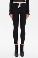 Black Slim fit gem-embellished Pants 41029