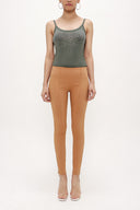 Cinnamon Zipped  cuff legging pants 41060