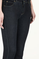 Navy Blue Zipped slim fit denim Pants 41501