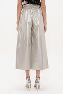 Camel Hair Elastic waist wide cut pants 41510
