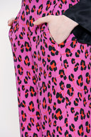 Pink Elastic waist wide cut trousers 41609