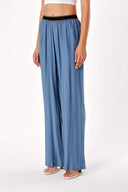 Blue Elactic belted pants 41615