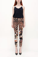 Beige Printed pants 41119