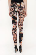 Beige Printed pants 41119