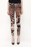 Beige Printed pants 41119