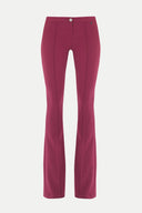 Fuchsia Front seam stitch flare leg Pants 41126