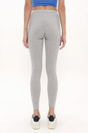 Gray Woven  leggings 41164