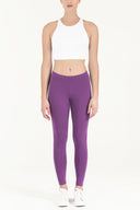 Purple Woven  leggings 41164